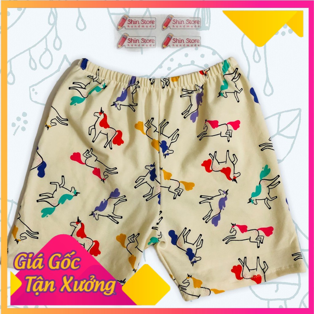 Quần đùi chục đặt Shop may theo số kí và cân nặng của bé