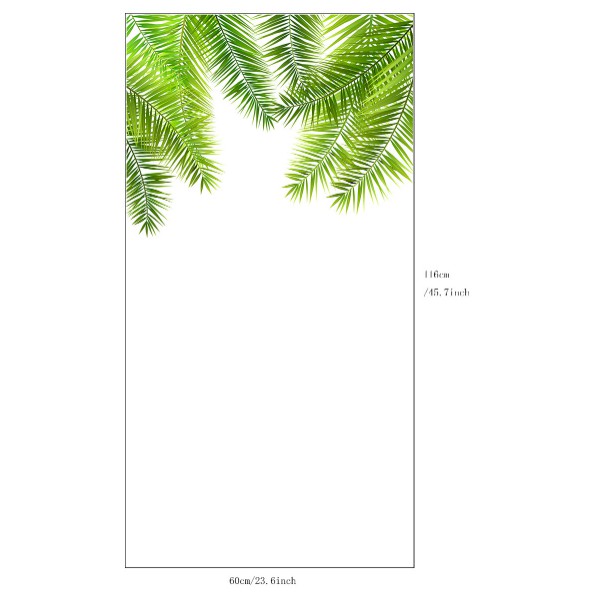 Decal Dán Kính Cao Cấp - Dây Leo Lá Mỏng ( 60x116cm )