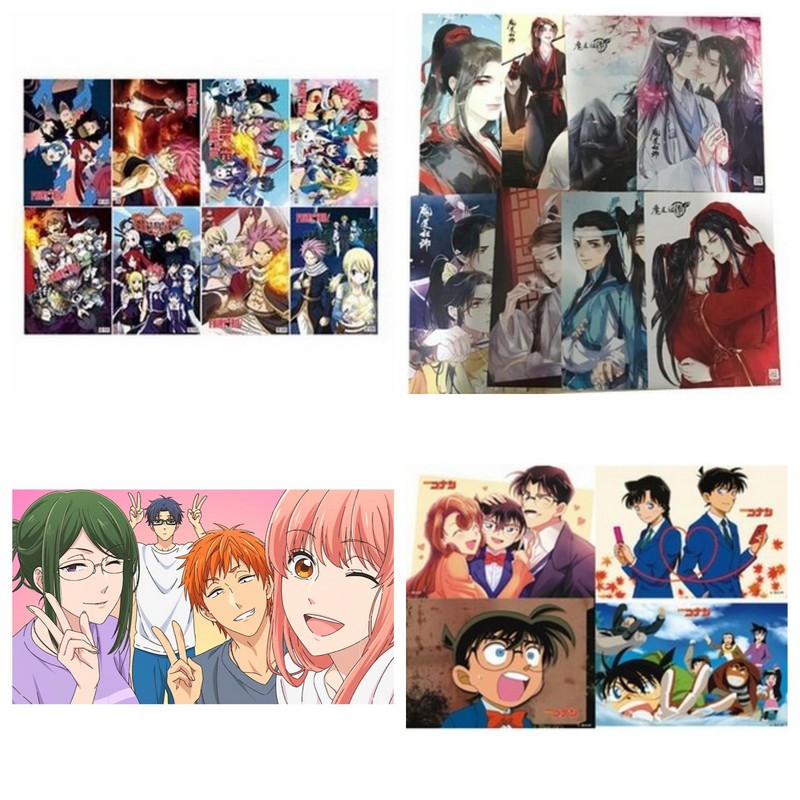 ( 4 tấm ) Poster anime in hình NARUTO IDENTITY V HỆ THỐNG TỰ CỨU ảnh đẹp nhiều mẫu