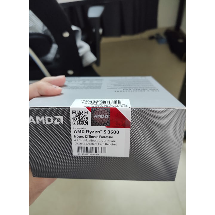 CPU AMD RYZEN 5 3600, NEW FULLBOX NGUYÊN SEAL, BH 36 THÁNG, GIÁ RẺ NHẤT