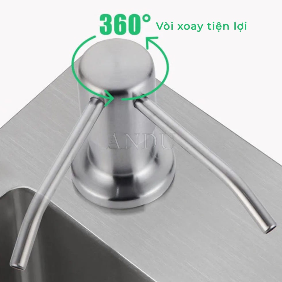 Vòi Bơm Hút Nước Rửa Chén, Tự Bơm Hút Dầu Rửa Bát với Ống Dẫn Silicon Dài 1,2m Siêu Tiện Lợi