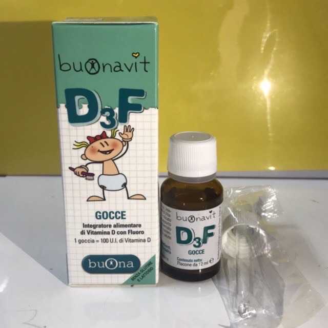 [ Kèm Quà Tặng ] Buonavit D3F - Vitamin D3 Flo