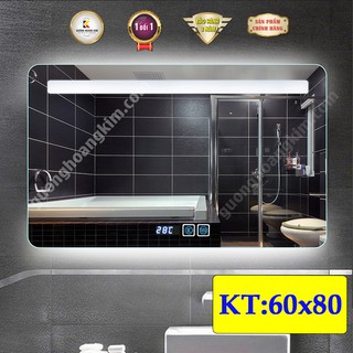 [ giá sỉ ] gương nhà tắm có đèn led cảm ứng thông minh hiện đại Kích Thước  60x80 cm - guonghoangkim mirror