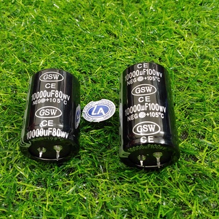 Tụ lọc nguồn ampli 80v 100v 10000 uF loại tốt GSW