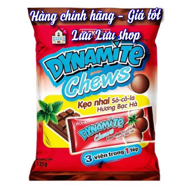 Kẹo 3 viên socola hương bạc hà Dynamite 125 gr