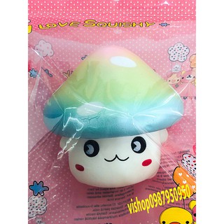 SQUISHY NẤM ĐỘI MŨ XANH (thaolinh950)