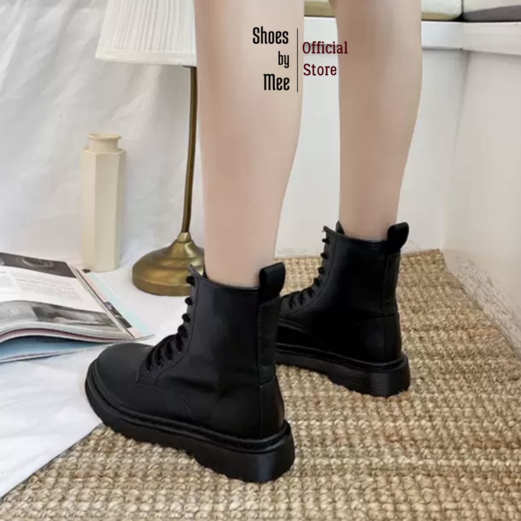 Giày Bốt Nữ Cao Cổ, FULLBOX 2021, Shoes by Mee Boots Cao Cổ Cao Cấp, Dễ Mix Đồ, Phong Cách Hàn Quốc, Lót Nỉ Êm Chân | BigBuy360 - bigbuy360.vn