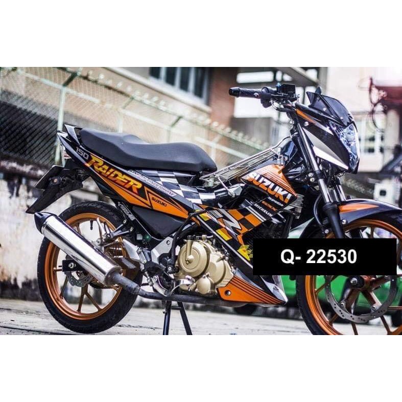 Tem rời Raider cam đen (C)