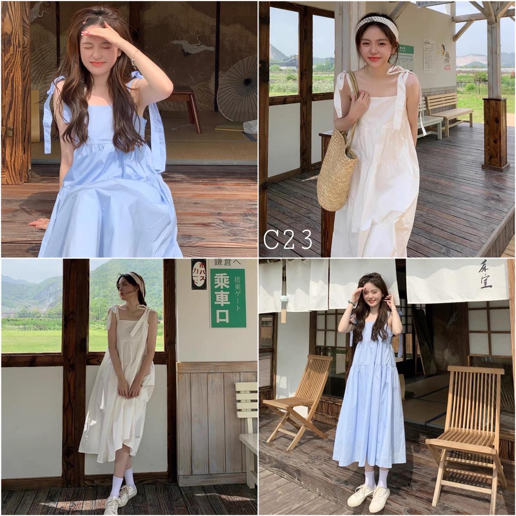 [CLIP THẬT] Váy babydoll hai dây ulzzang  - C23 - jannahouse | BigBuy360 - bigbuy360.vn