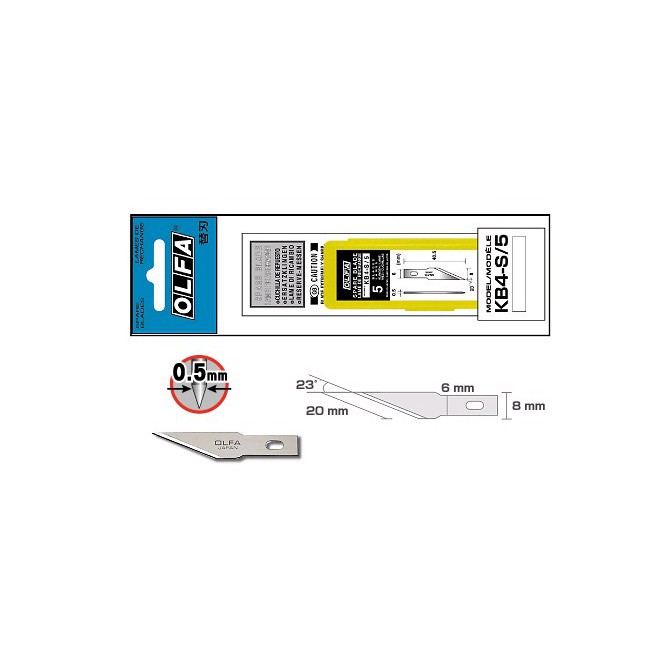 Lưỡi dao thủ công KB4-S/5 OLFA