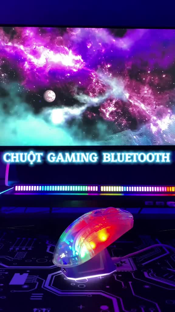 Chuột Không Dây Gaming Attack Shark X2 PRO Trong Suốt LED RGB, Pin Trâu, Có Dock Sạc Rời | BigBuy360 - bigbuy360.vn