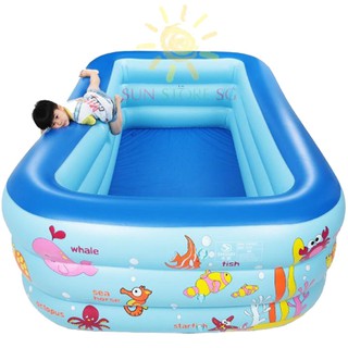 Bể Bơi Cho Bé Bơm Hơi Tại Nhà - Bể Bơi Mini Chữ Nhật Kích Thước 1m3 và 1m5 🍀N2 SHOP 🍀