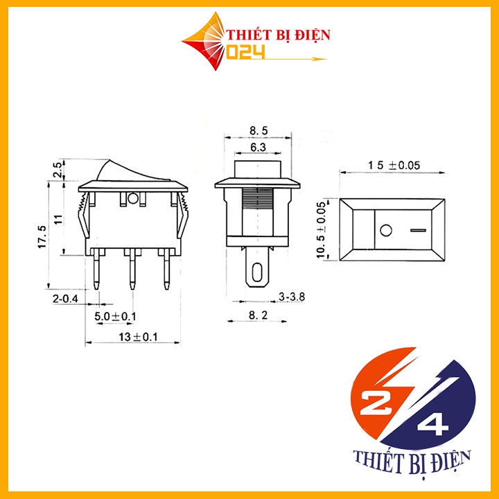Công Tắc Bập Bênh KCD1 250VAC-6A Có Đèn