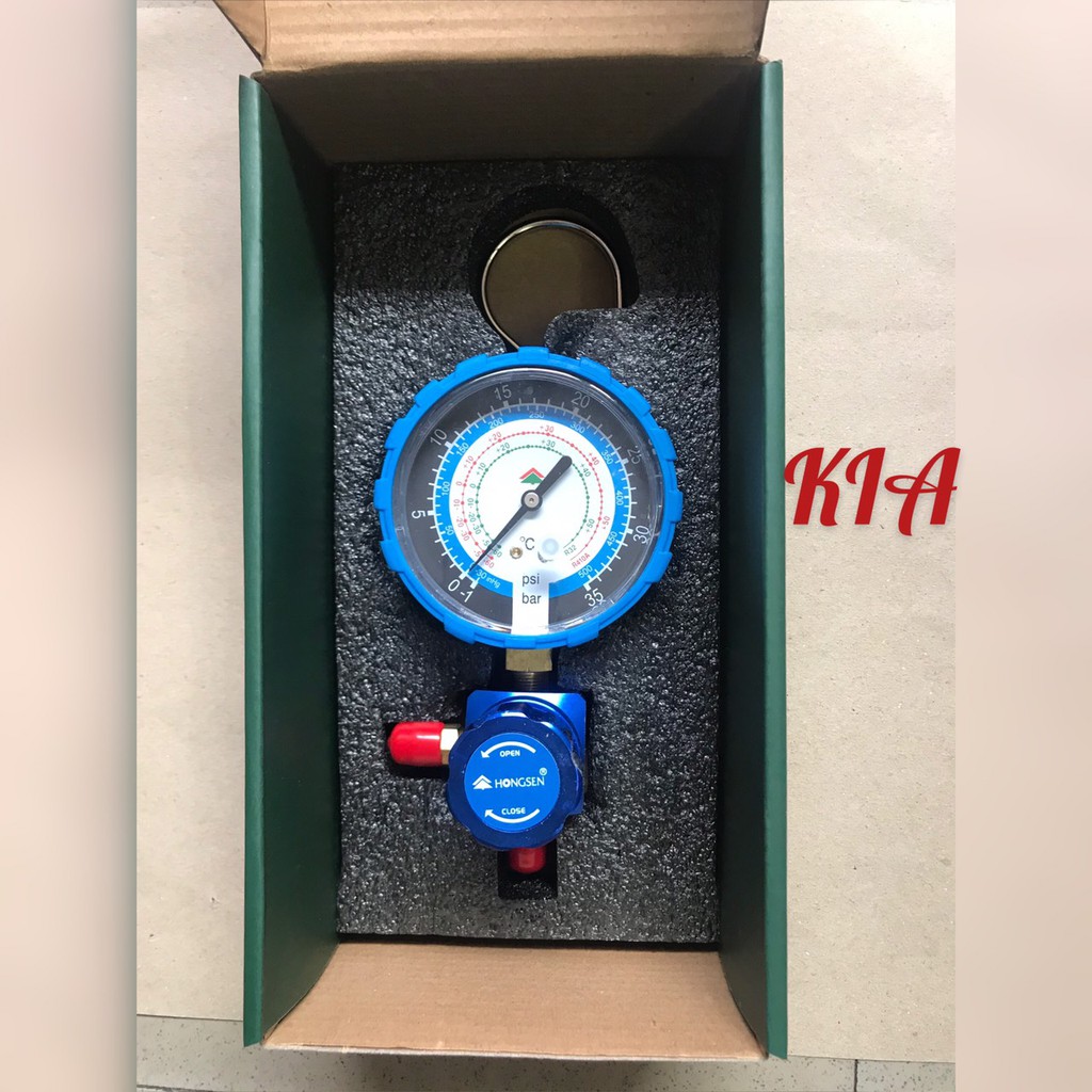 [Có sẵn] Đồng hồ nạp gas đơn Hong Sen 468 Áp thấp