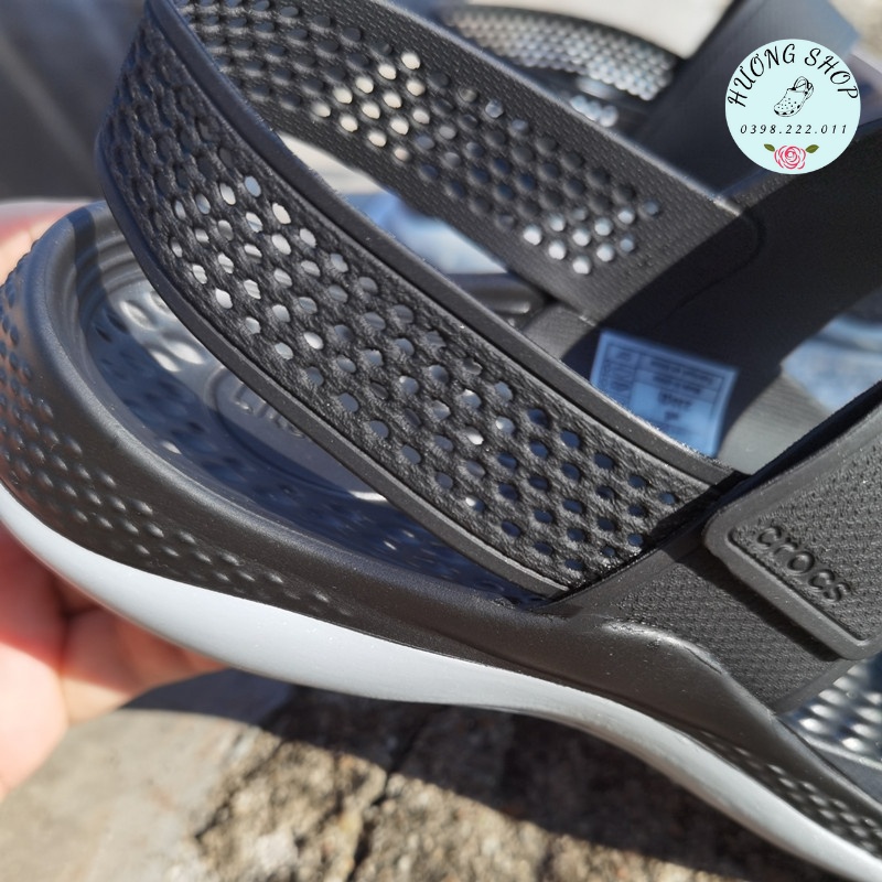 Sandal quai ngang Literide New đen đen êm nhẹ cho nữ