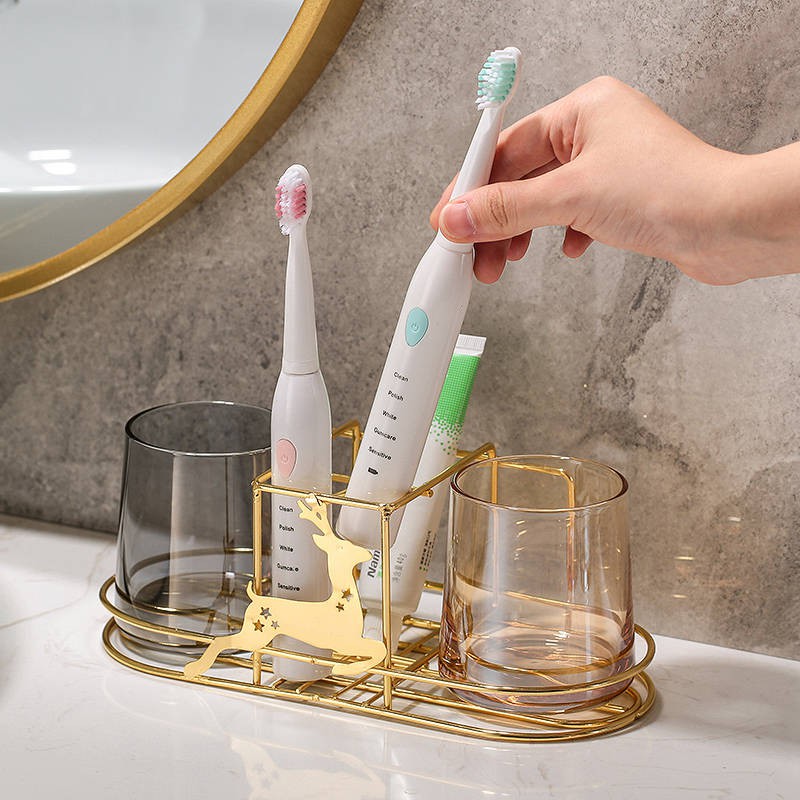 kệ lò vi sóngđời Giá đỡ cốc đựng bàn chải đánh răng đơn giản | BigBuy360 - bigbuy360.vn