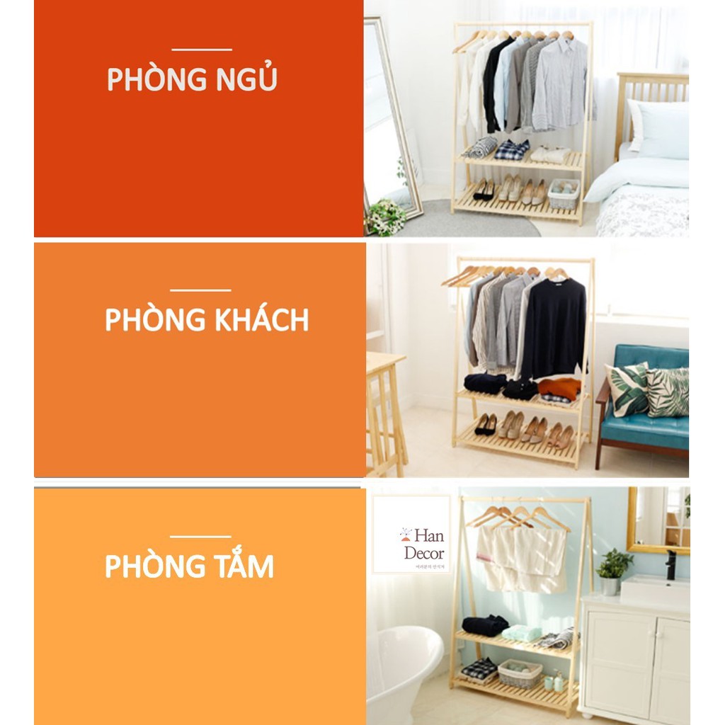 Kệ Treo Quần Áo Chữ A Han Decor - Giá Treo 2 Tầng