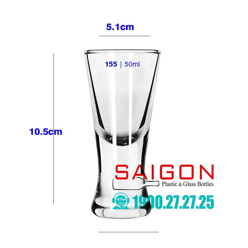 Ly Thủy Tinh Spirit Shots glass 50ml | Thủy Tinh Cao Cấp , Nhập Khẩu E.U