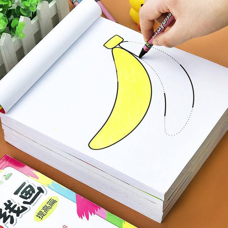 Thicken version of the key basics of the baby Painting Book full upgrade 2 volume from 0-3-6 years old happy childhood painting