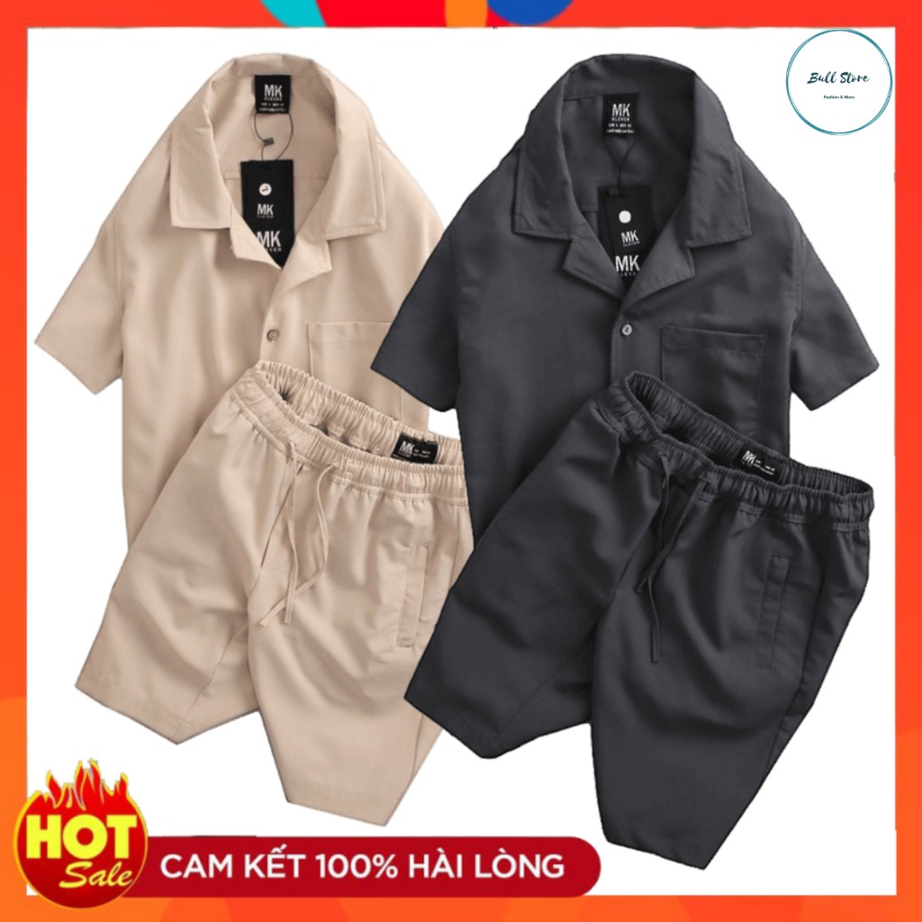 [Áo + quần] Bộ đồ Nam mặc nhà set quần áo mùa hè chất đũi phong cách trẻ trung nam tính đủ 7 màu hàng xưởng | BigBuy360 - bigbuy360.vn