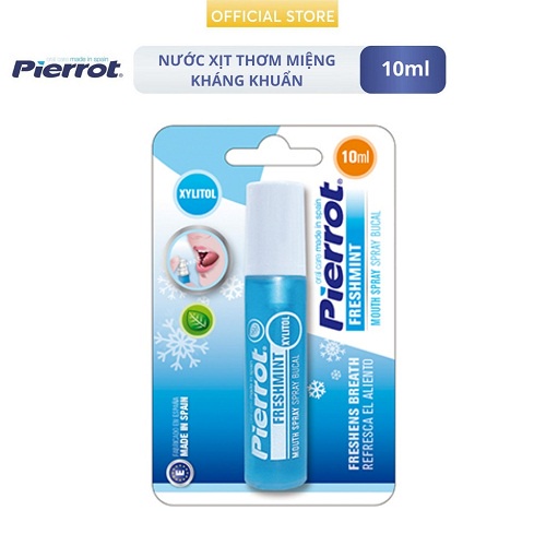 Nước xịt thơm miệng diệt khuẩn Pierrot 10ml