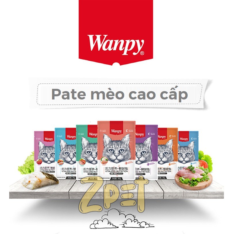 Pate wanpy cho mèo kén ăn 80g 🧡Top Lựa Chọn🧡