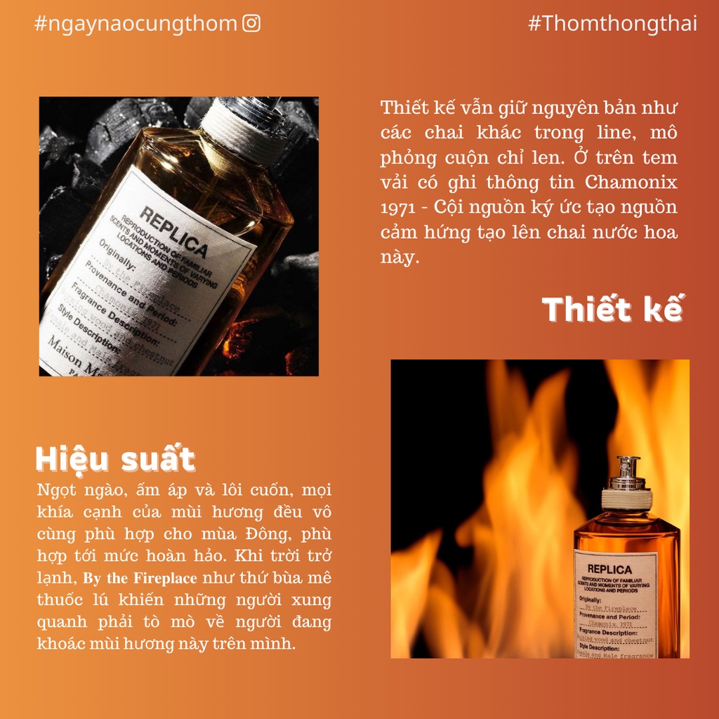 Thơm một chút - Nước hoa Replica By the fireplace
