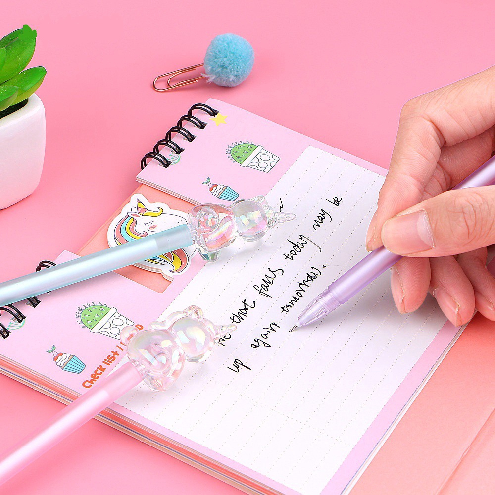 Bút mực gel màu đen hình động vật siêu dễ thương