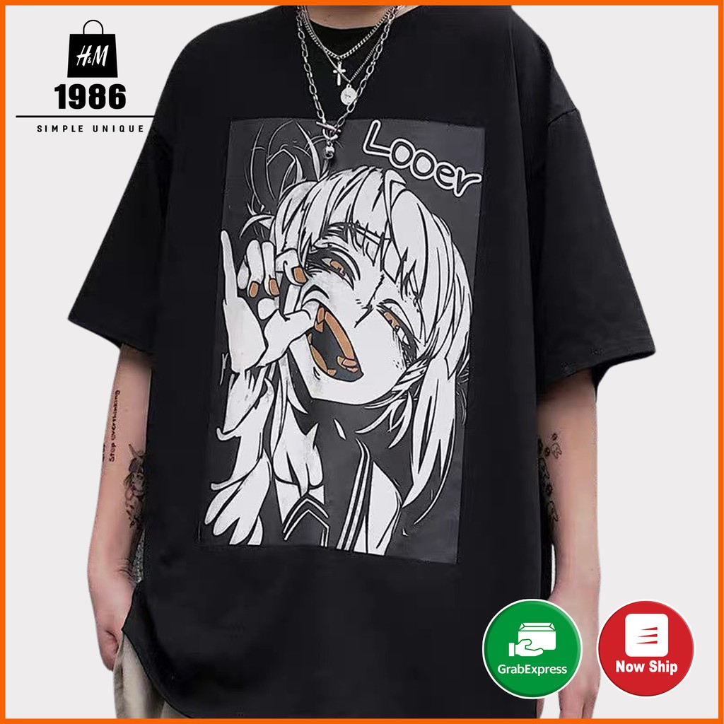 Áo thun nam nữ unisex tay lỡ form rộng 3060 , Áo thun form rộng Oversize trơn cao cấp HM1986