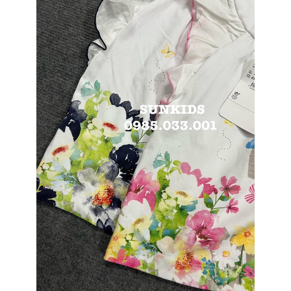 Set May0.ral áo váy hoa + quần legging