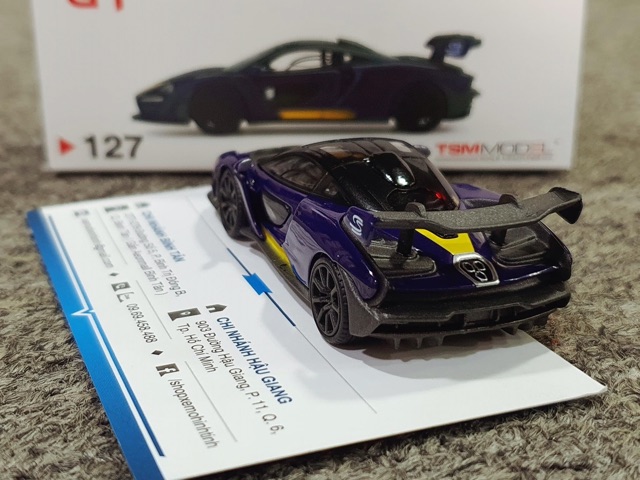 Xe Mô Hình McLaren Senna 1:64 MiniGT ( Tím Vàng )