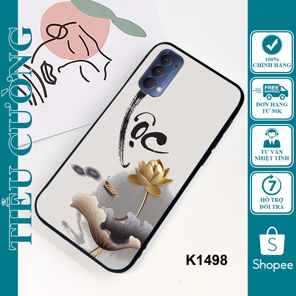 Ốp Oppo Reno 4, Reno 4 Pro, Reno 5 4G in hình thư pháp RẺ BỀN ĐẸP