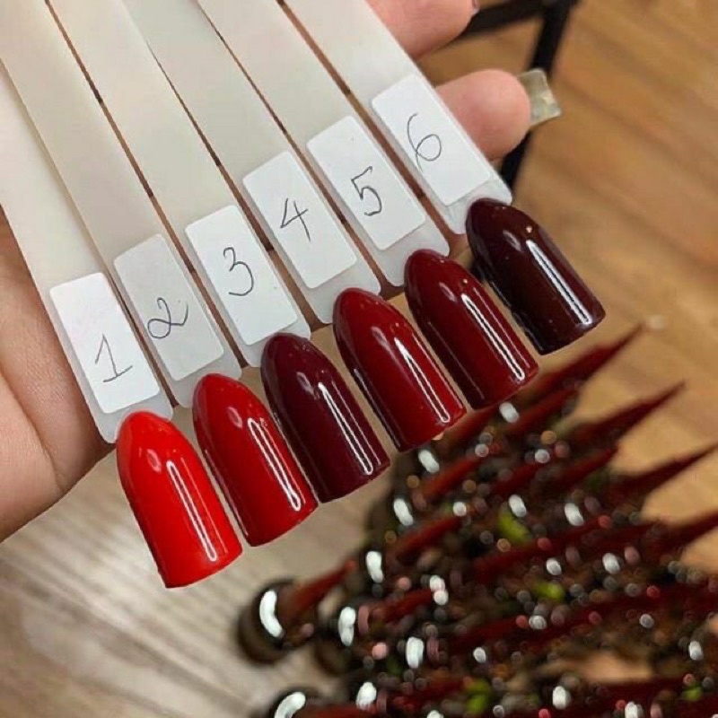 Sơn Gel Mxbon 6 Màu Đỏ Đẹp Hot chính hãng