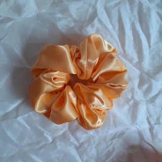 Scrunchies phi bóng đơn sắc