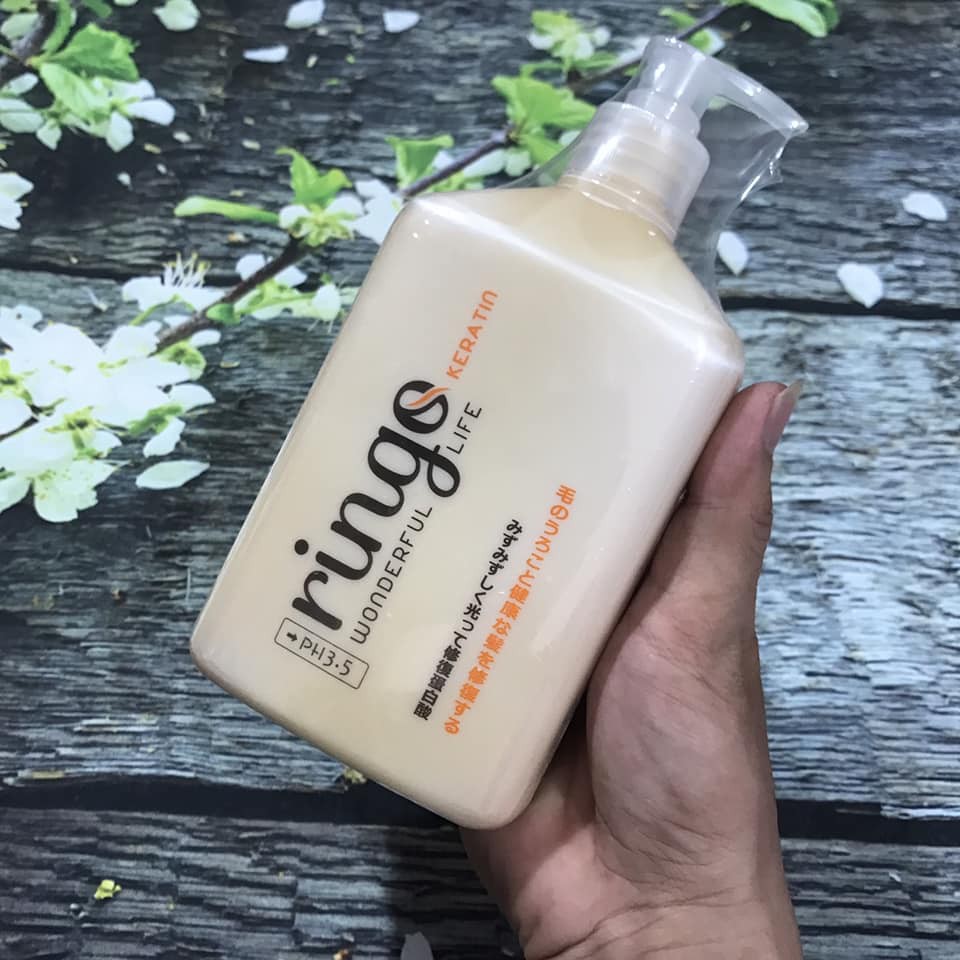 Phục hồi tóc hư tổn RINGO Keratin 550ml ( chính hãng )