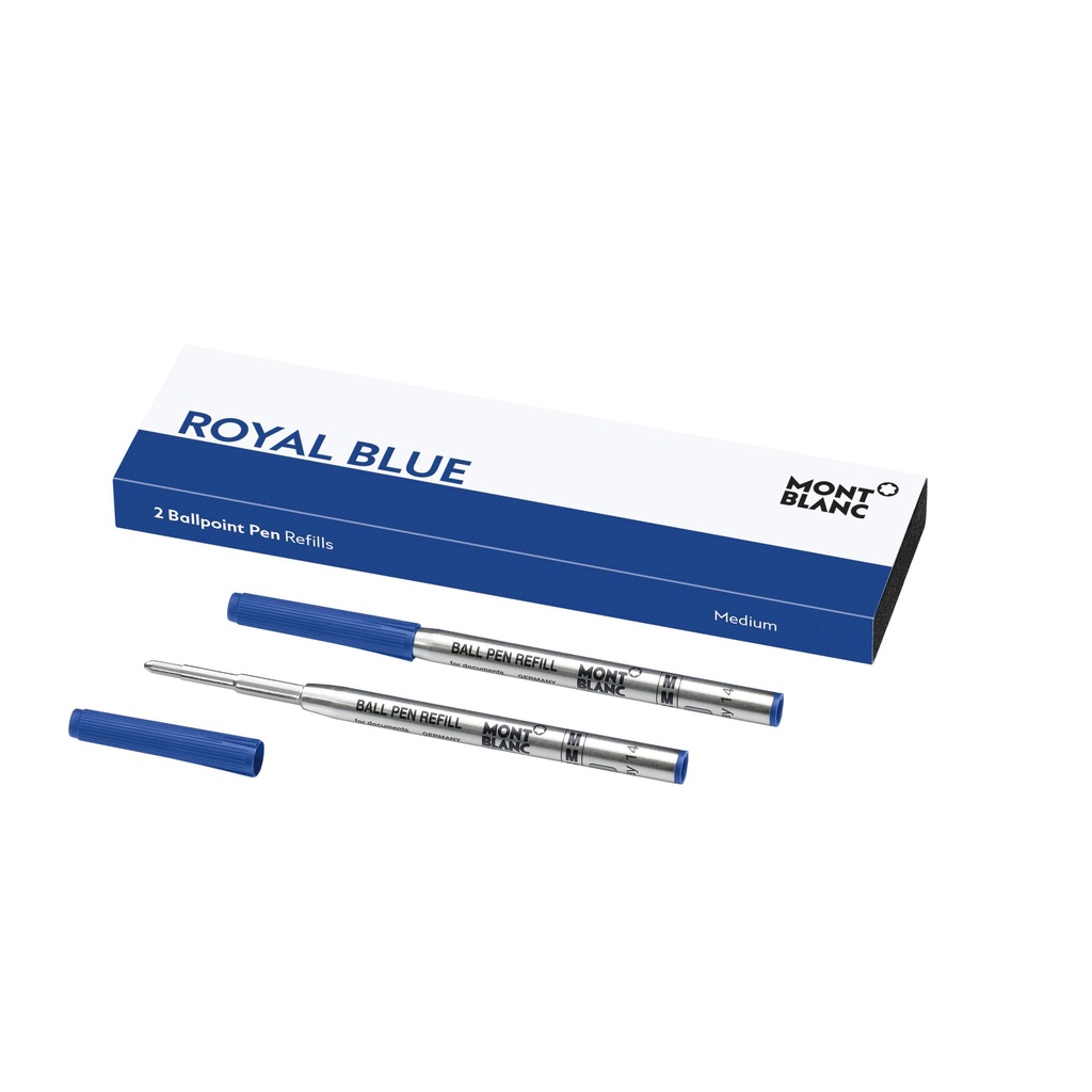 { Chính hãng } Ruột bút bi khô Montbanc Ballpoint pen Refill - Màu xanh Royal Blue cao cấp