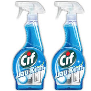 Combo 2 chai nước lau kính cif -520ml
