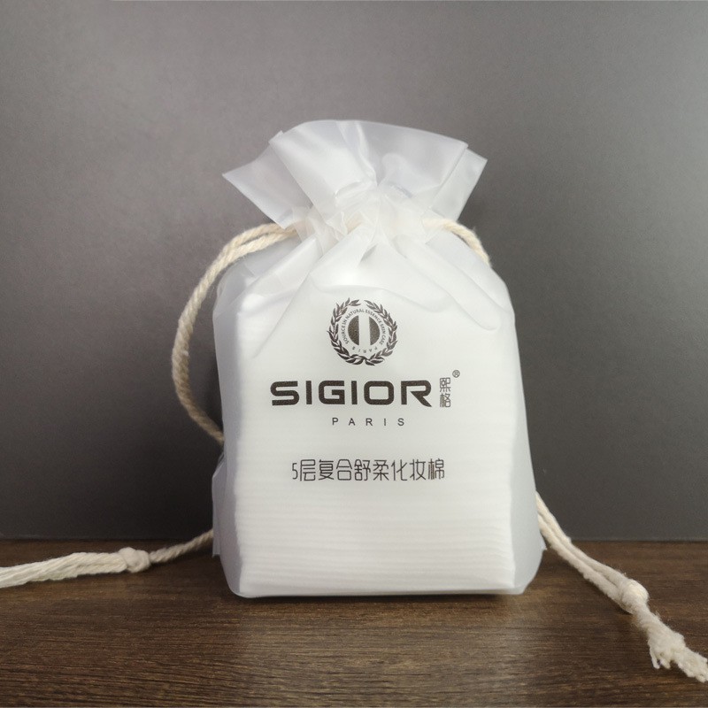 Túi 40 miếng bông tẩy trang 3 lớp cotton