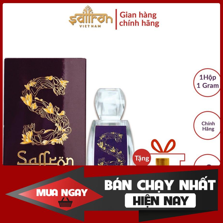 FREESHIP Nhụy Hoa Nghệ Tây Saffron Shyam 1Gram/hộp Tặng Bột Saffron 1gram/lọ