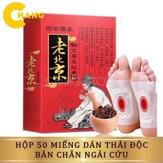 Hộp 50 miếng dán chân ngải cứu thải độc