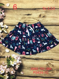 Chân váy bé gái cotton hoa