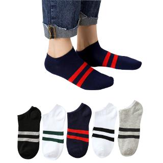 Vớ lười cổ ngắn kẻ sọc ngang Hàn Quốc TN06 dành cho nam và nữ