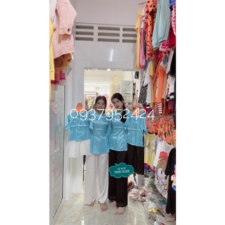 Bộ bà ba cưng xỉu cho mẹ và bé quần đen