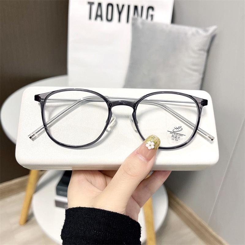 Kính Mát Gọng Oval Chống Ánh Sáng Xanh Thời Trang Hàn Quốc