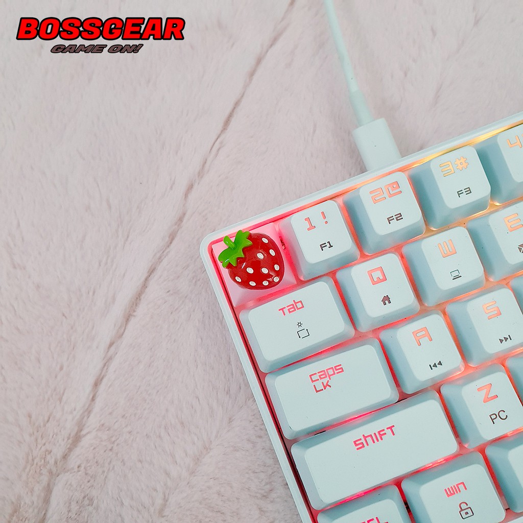 Keycap Lẻ Hình Quả Dâu Tây siêu dễ thương ( resin độc lạ )( Artisan keycap )