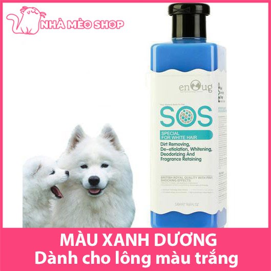 [Chính hãng]Sữa tắm cho chó SOS 530ml khử mùi hôi dưỡng lông