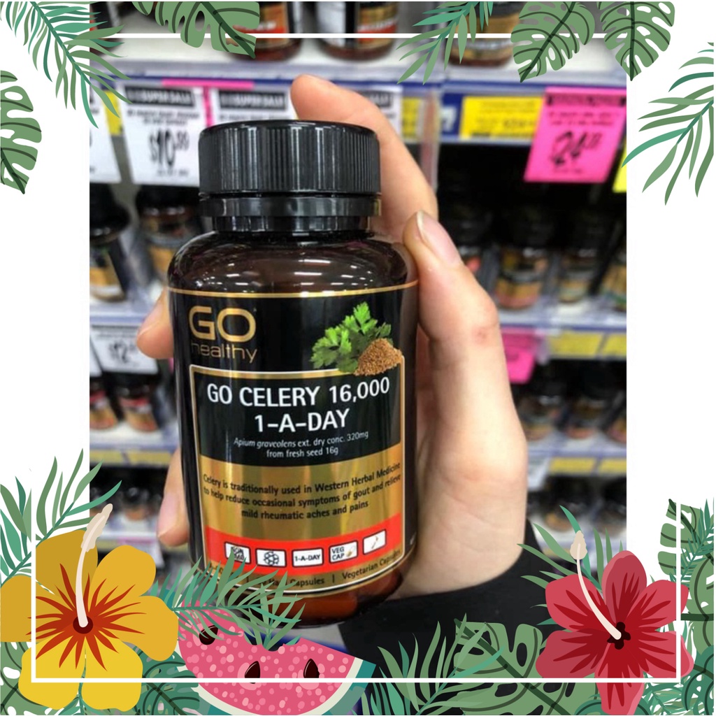 Viên uống Gout Go Healthy Go Celery 16000  60 viên