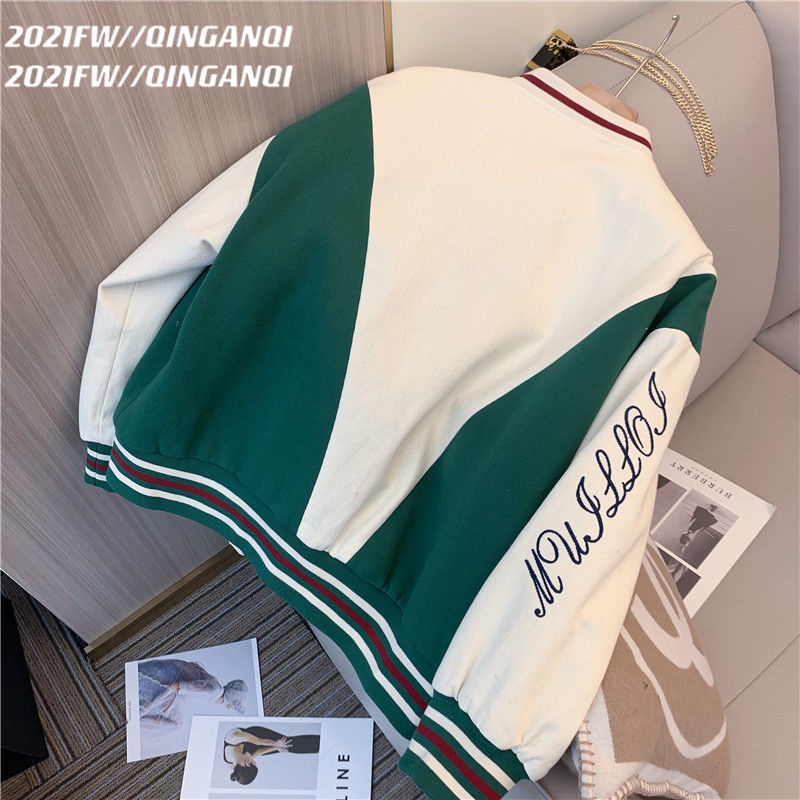 Áo Khoác Bóng Chày Phong Cách Retro Mỹ Thời Trang Xuân Thu 2022 Mới Cho Nam Nữ