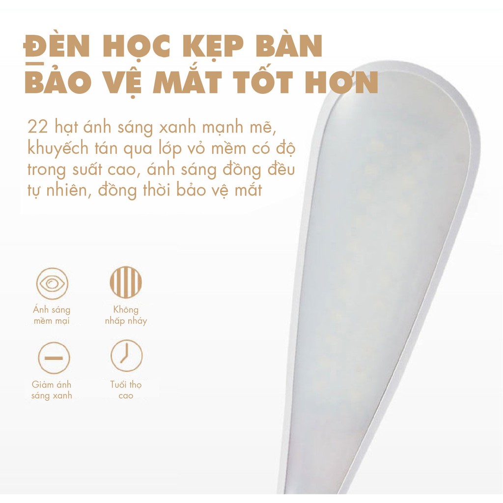 Đèn led kẹp bàn chống cận thị đa năng(2019)