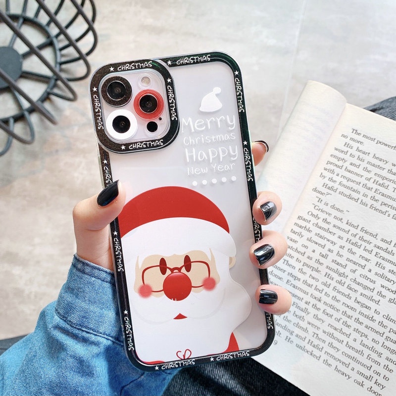 Ốp Điện Thoại Mềm Hình Ông Già Noel Cho Samsung Galaxy A03 A03S A02S A21S A20S A10S A22 A31 A32 A02 M02 A11 M11 A12 A52 A52S A72 A51 A71 A50 A50S 4G 5G